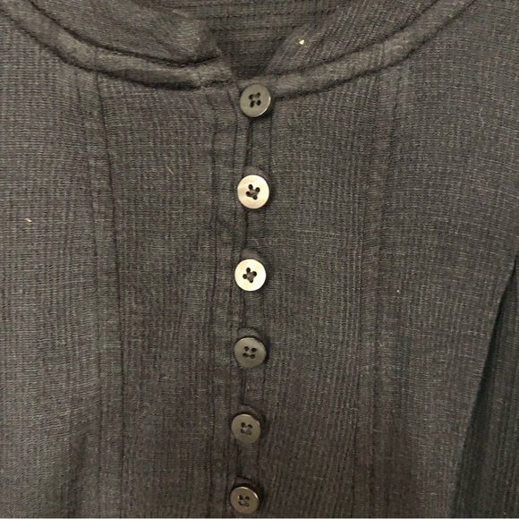 Free People Women’s Dress Drop Waist Soft Pleats Textured Loose Fit Comfy Soft - Picture 5 of 10